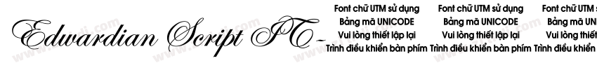 Edwardian Script IT字体转换